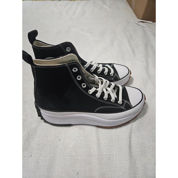 Converse Run Star Hike Canvas Platform Black Mens 10 main image 5